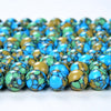 Blue Green Orange Turquoise Gemstone Grade AAA Round 4MM 6MM 8MM 10MM 12MM Loose Beads (D45)
