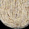 3MM Natural White Moonstone Gemstone Grade A Micro Faceted Round Loose Beads 15 inch Full Strand (80016809-P65)