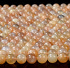 Natural Orange Moonstone Gemstone Grade AA Round 4MM 5MM 6MM 7MM 8MM 9MM 10MM Loose Beads (D301)