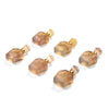 34X21X13MM Natural Yellow Fluorite Gemstone Perfume Bottle Pendant Faceted, Essential Oil Bottle Beads 1 Bead (80017231-P70)