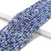 Natural Blue Spot Jasper Gemstone Grade AA Micro Faceted Round 2MM 3MM Loose Beads 15 inch Full Strand (P56)