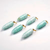 53X14MM Natural Peruvian Amazonite Gemstone Perfume Bottle Pendant Bullet Point, Essential Oil Bottle Beads 1 Bead (80017254-P72)