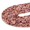 2mm Natural Norwegian Thulite Gemstone Grade AA Micro Faceted Round Loose Beads 15 inch Full Strand (80008860-P12)
