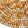 Natural Fossil Coral Gemstone Grade AAA Faceted Rondelle 6X4MM 7X4MM 8X5MM 10X7MM Loose Beads (D345)