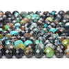 Natural Turquoise Gemstone Grade A Micro Faceted Round 4MM 5MM 6MM Loose Beads (P67)