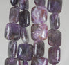 14X14mm Dark Purple Lepidolite Gemstone Grade A Square Loose Beads 8 inch Half Strand (90187899-669)