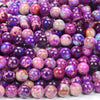 Dyed Galaxy Sea Sediment Imperial Jasper Gemstone Grade AAA Round 6MM 8MM Loose Beads (D351)