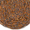 3MM Natural Iron Tiger Eye Gemstone Grade AAA Micro Faceted Round Loose Beads 15 inch Full Strand (80016212-P49)