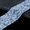 4MM Natural Kyanite Gemstone Grade AAA Micro Faceted Round Loose Beads 15 inch Full Strand (80017288-P74)