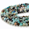 3MM Natural Chrysocolla Gemstone Grade A Micro Faceted Round Loose Beads 15 inch Full Strand (80016211-P49)