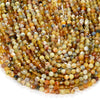 5MM Natural Yellow Opal Gemstone Grade A Micro Faceted Round Loose Beads 15.5 inch Full Strand (80009446-P33)