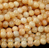 Natural Yellow Feldspar Sunstone Gemstone Grade AAA Round 7MM 8MM 9MM 10MM Loose Beads (D316)
