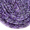 4MM Natural Amethyst Gemstone Grade AA Micro Faceted Diamond Cut Cube Loose Beads (P40)