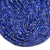 2MM Natural Lapis Lazuli Gemstone Grade AAA Micro Faceted Diamond Cut Cube Loose Beads (P42)
