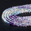 2MM Natural Multi Color Fluorite Gemstone Grade AAA Micro Faceted Round Loose Beads 15 inch Full Strand (80009339-P26)