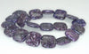 20X20mm Purple Lepidolite Gemstone Grade AA Square Loose Beads 8 inch Half Strand (90188066-704B)