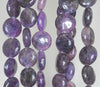 12mm Dark Purple Lepidolite Gemstone Grade AB Flat Round Loose Beads 8 inch Half Strand (90187876-656)