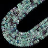 8X5MM Natural Rainbow Fluorite Gemstone Grade AAA Faceted Rondelle Loose Beads (D346)