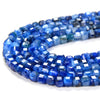 2MM Natural Kyanite Gemstone Grade AAA Micro Faceted Diamond Cut Cube Loose Beads (P39)