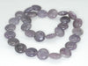 12mm Lavender Purple Lepidolite Gemstone Grade A Flat Round Loose Beads 8 inch Half Strand (90187874-656)