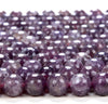 Purple Tourmaline In Lepidolite Gemstone Grade AAA Round 5MM 6MM 7MM 8MM Loose Beads (D168)