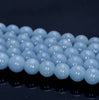 6mm Genuine Angelite AAA Deep Blue Smooth Round Beads 15.5" Beads (80005114-458)