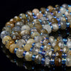 6x3MM Natural Labradorite Gemstone Faceted Rondelle Loose Beads (D394)