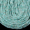 3MM Natural Amazonite Gemstone Grade AA Micro Faceted Round Loose Beads 15 inch Full Strand (80016219-P50)