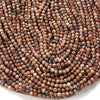 4MM Natural Brown Lace Jasper Gemstone Grade AA Micro Faceted Round Loose Beads 15 inch Full Strand (80016239-P51)