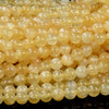 Natural Yellow Selenite Gemstone Grade AAA Round 4MM 6MM 8MM 10MM 12MM Loose Beads (D403)