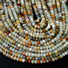4X3MM Natural Multi Color Amazonite Gemstone Grade AA Micro Faceted Rondelle Loose Beads (P36)