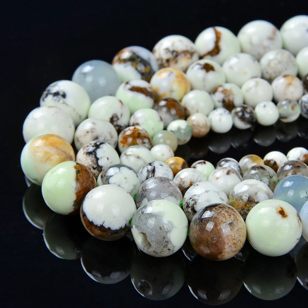 Genuine Australia Turquoise Gemstone Grade AAA Round 5mm 6mm 7mm 8mm 10mm 12mm Loose Beads (A277)